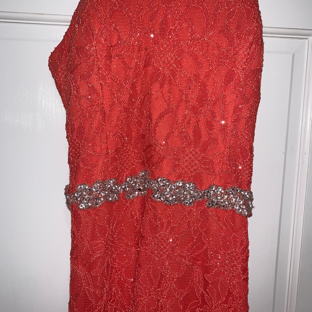 A cute long prom dress